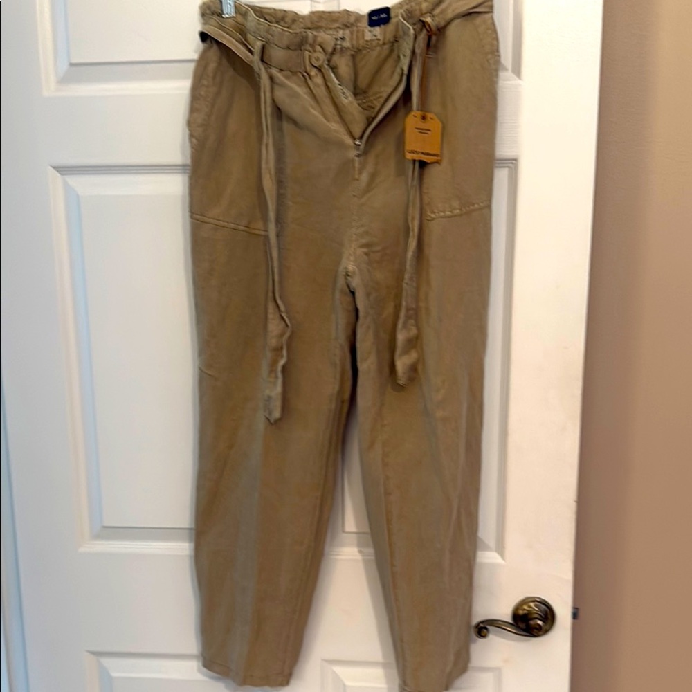 Lucky Brand Tan Chinos Relaxed Fit Cotton Blend